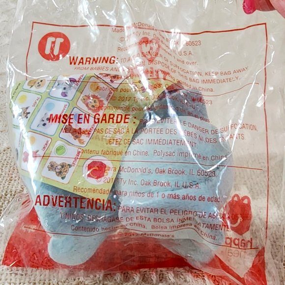 McDonald's 2017 Happy Meal Toy: PEANUT ELEPHANT TY Teenie Beanie Boo #11 - NEW - Picture 3 of 3